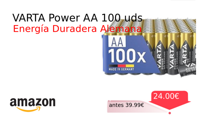VARTA Power AA 100 uds