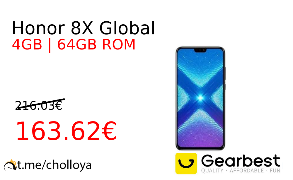 Honor 8X Global
