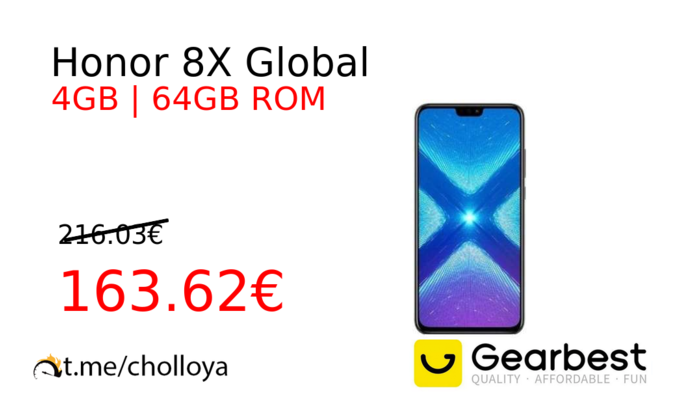 Honor 8X Global