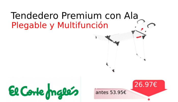 Tendedero Premium con Ala