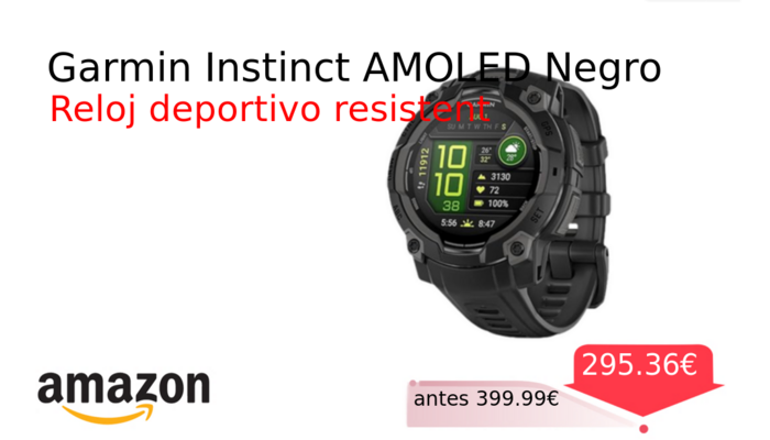 Garmin Instinct AMOLED Negro