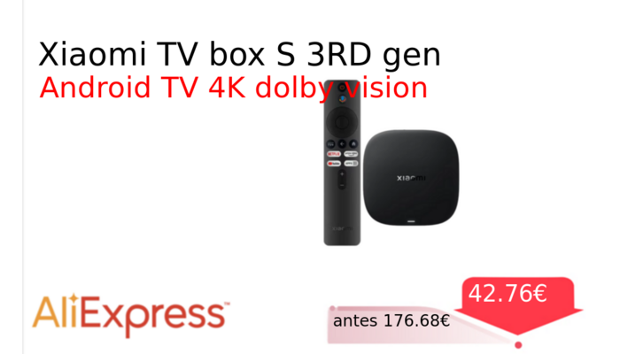 Xiaomi TV box S 3RD gen