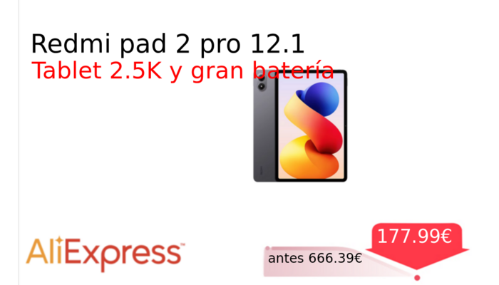 Redmi pad 2 pro 12.1