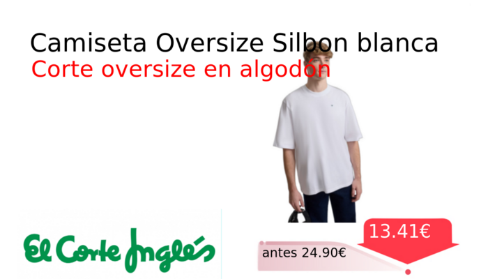 Camiseta Oversize Silbon blanca