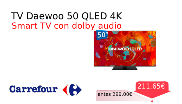 TV Daewoo 50 QLED 4K