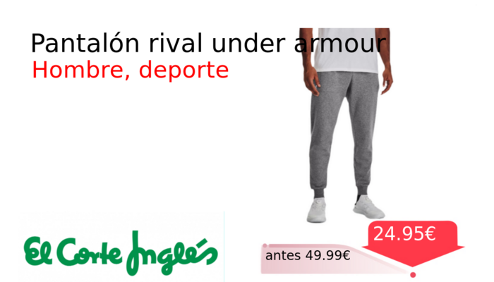 Pantalón rival under armour