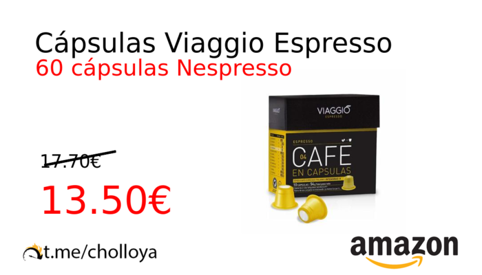 Cápsulas Viaggio Espresso