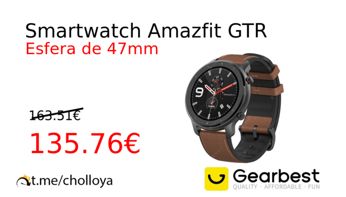 Smartwatch Amazfit GTR