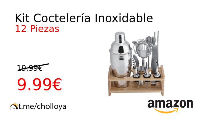 Kit Coctelería Inoxidable