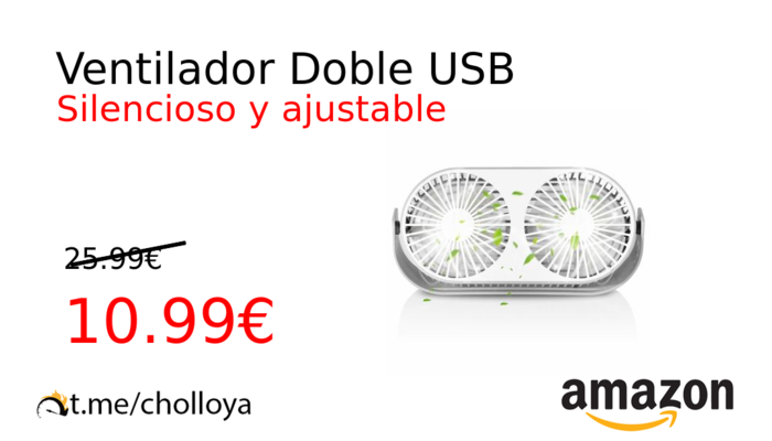 Ventilador Doble USB