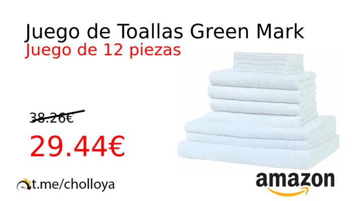 Juego de Toallas Green Mark