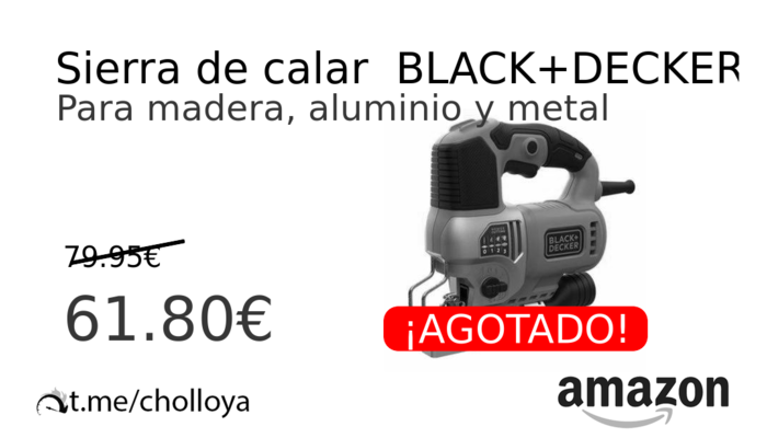 Sierra de calar  BLACK+DECKER