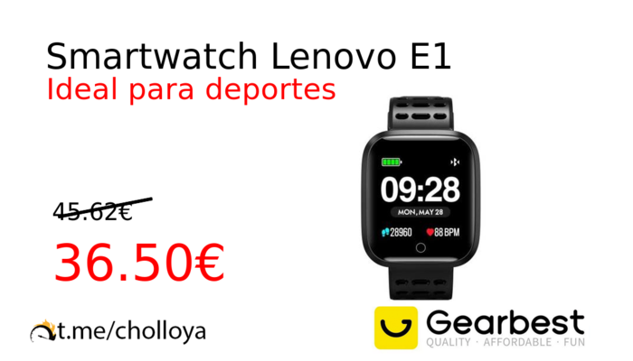 Smartwatch Lenovo E1