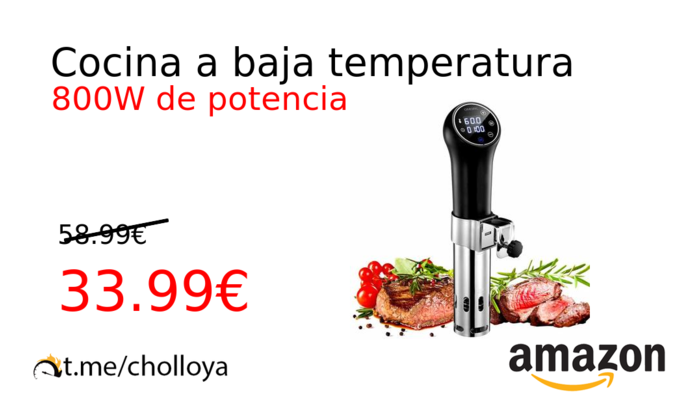 Cocina a baja temperatura