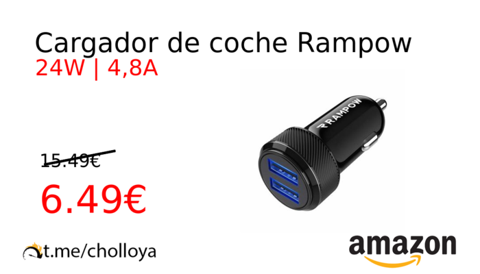 Cargador de coche Rampow