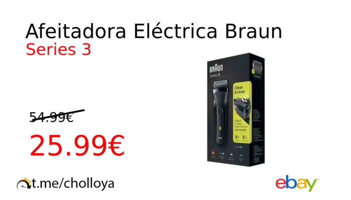 Afeitadora Eléctrica Braun