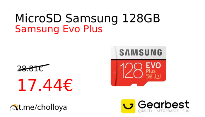 MicroSD Samsung 128GB