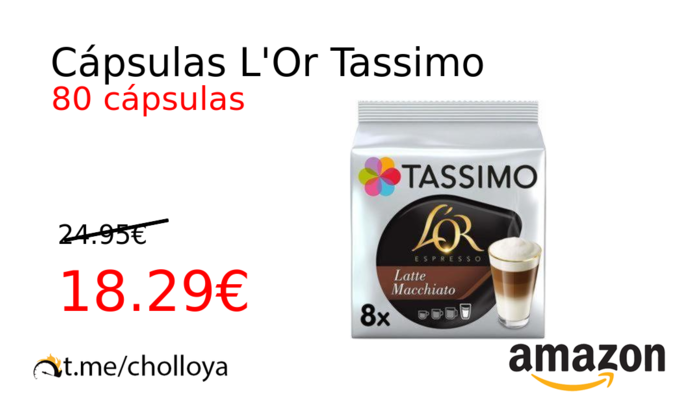 Cápsulas L'Or Tassimo