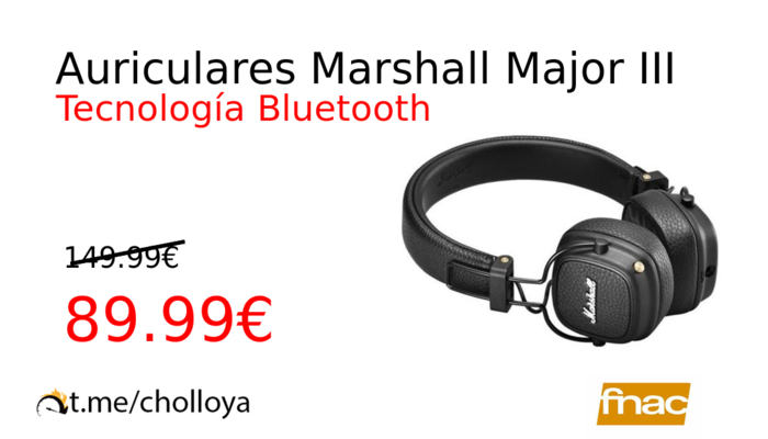 Auriculares Marshall Major III