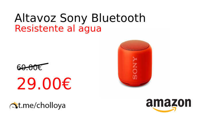 Altavoz Sony Bluetooth