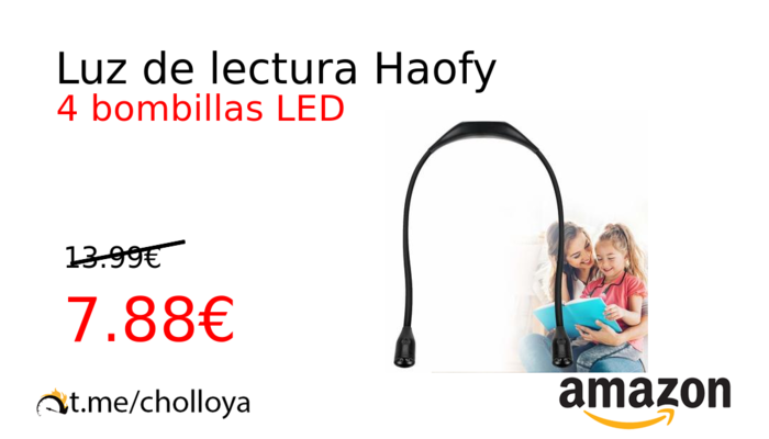 Luz de lectura Haofy