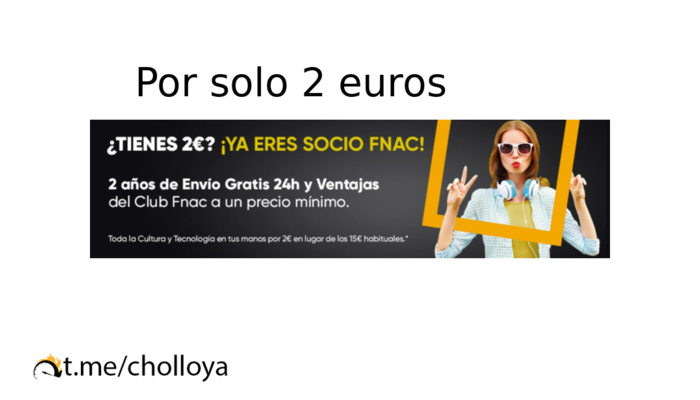 Por solo 2 euros