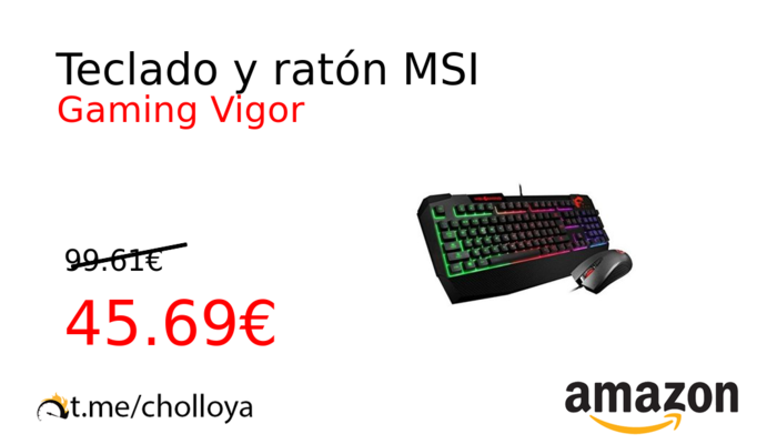 Teclado y ratón MSI