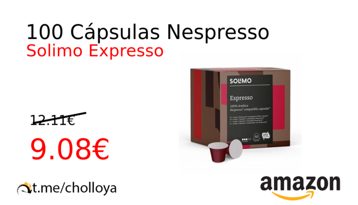 100 Cápsulas Nespresso