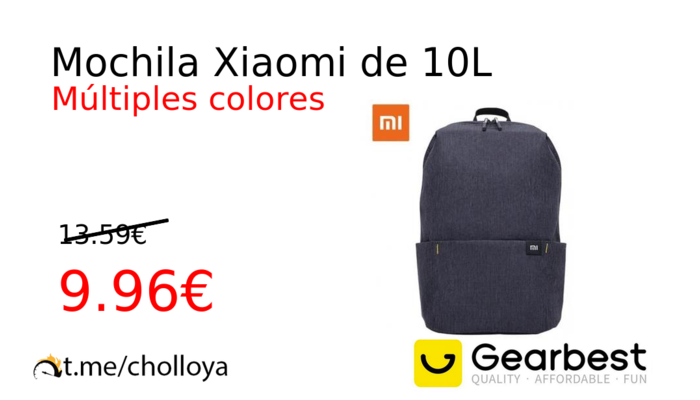 Mochila Xiaomi de 10L