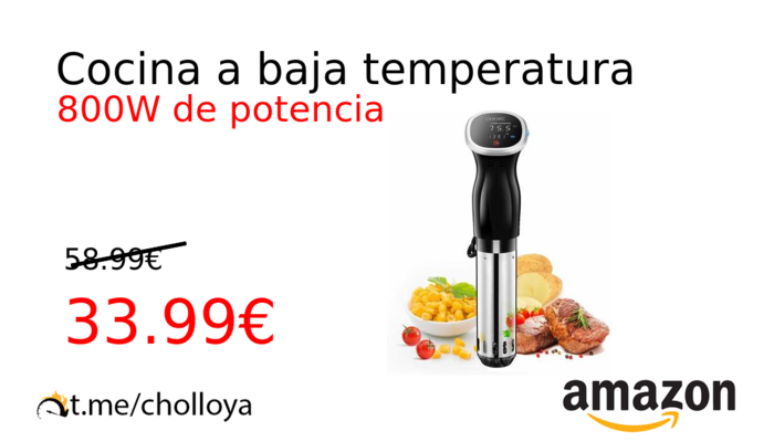 Cocina a baja temperatura