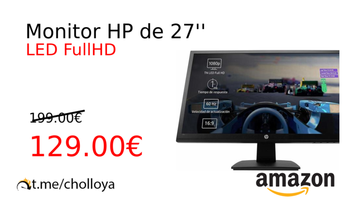 Monitor HP de 27''