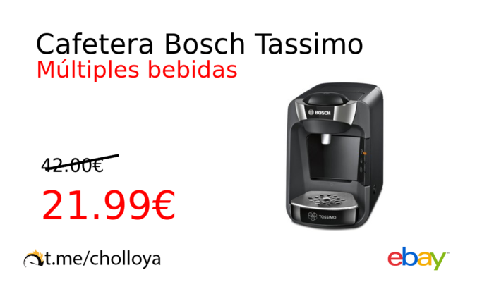 Cafetera Bosch Tassimo