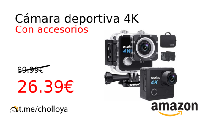 Cámara deportiva 4K