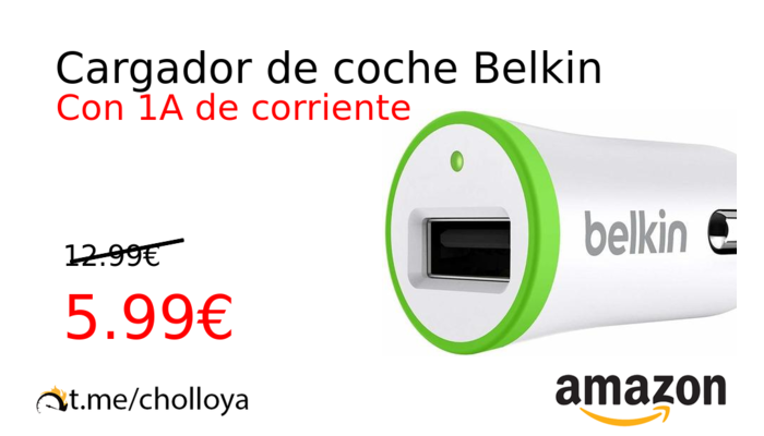 Cargador de coche Belkin