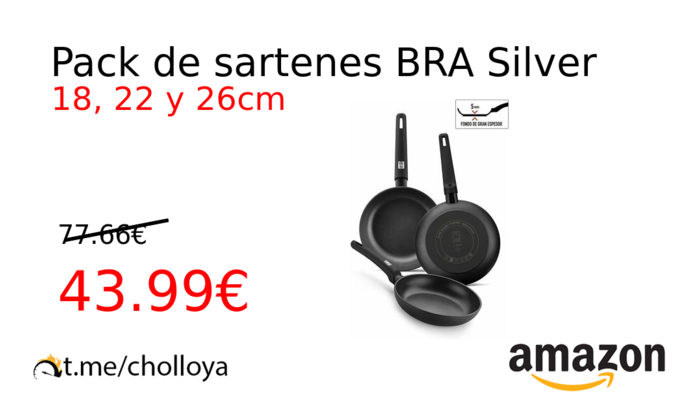 Pack de sartenes BRA Silver