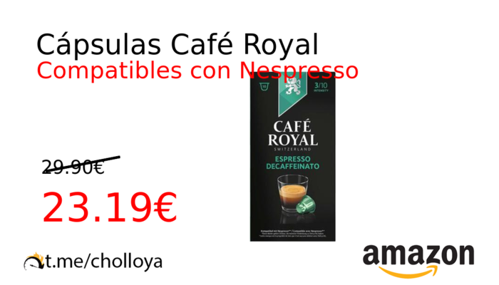 Cápsulas Café Royal