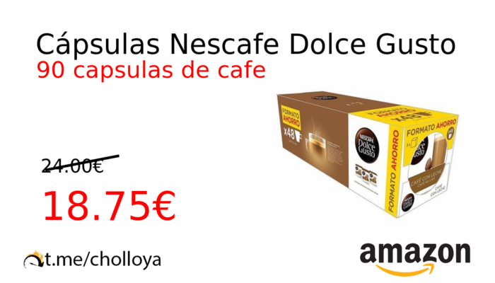 Cápsulas Nescafe Dolce Gusto