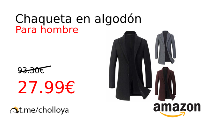 Chaqueta en algodón