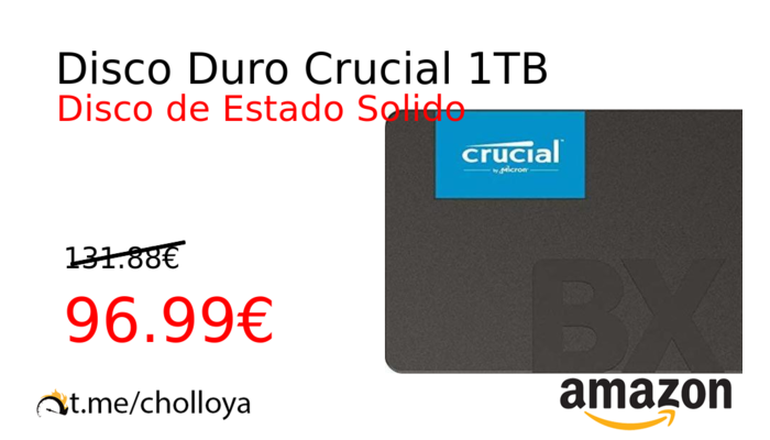 Disco Duro Crucial 1TB