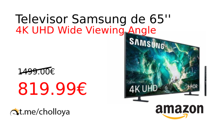 Televisor Samsung de 65''