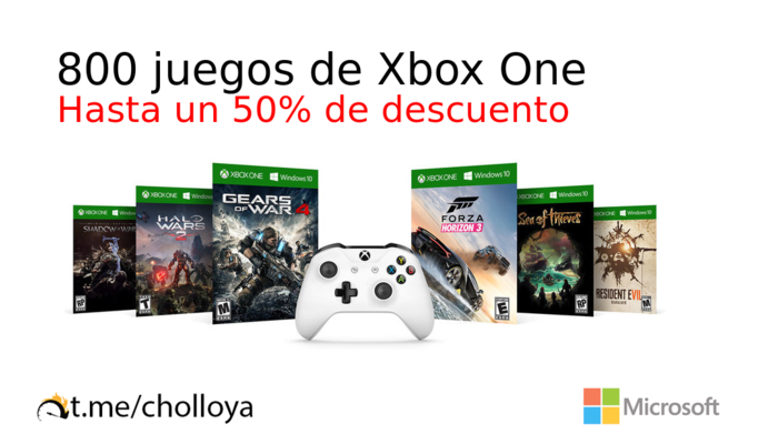 800 juegos de Xbox One