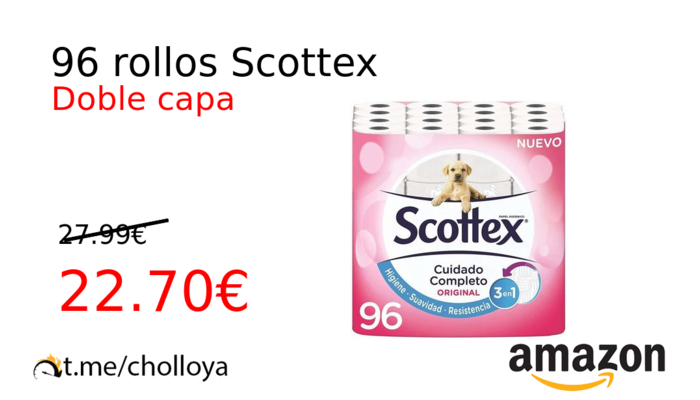 96 rollos Scottex