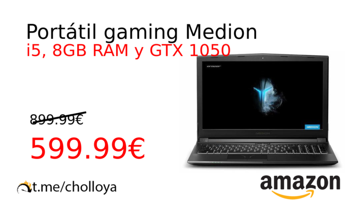 Portátil gaming Medion