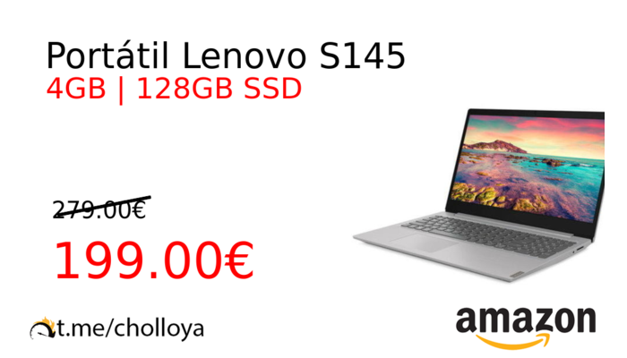 Portátil Lenovo S145