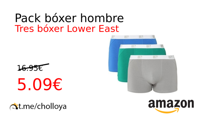 Pack bóxer hombre