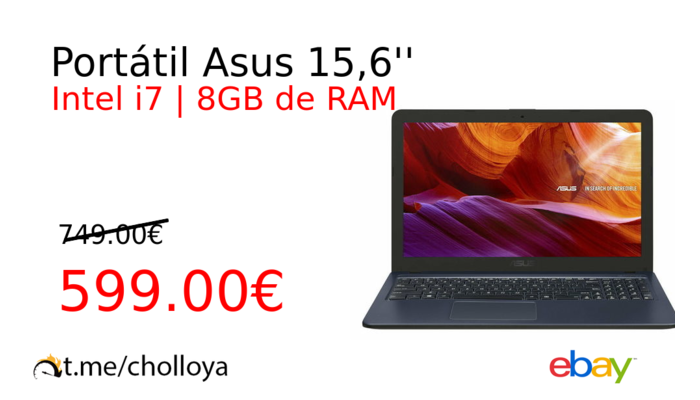 Portátil Asus 15,6''