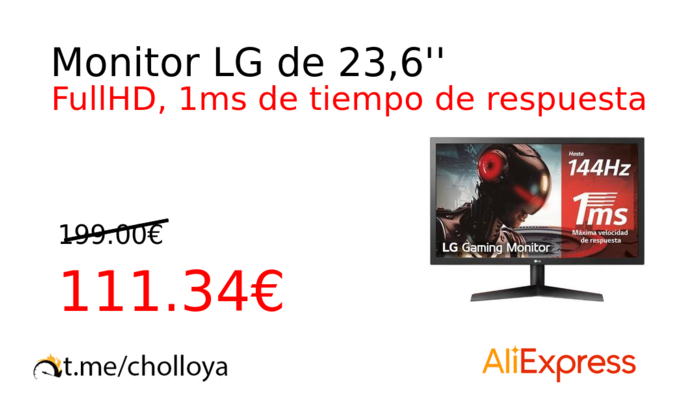 Monitor LG de 23,6''