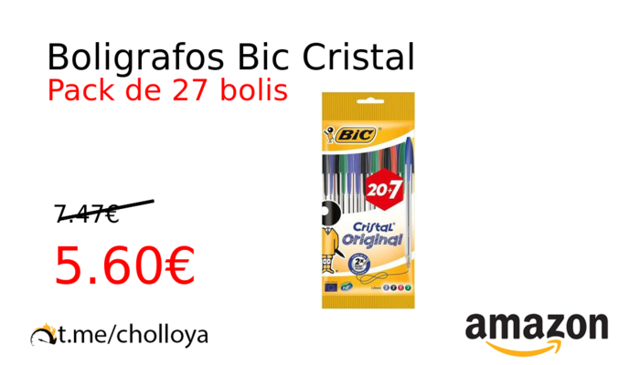 Boligrafos Bic Cristal