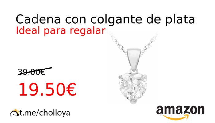 Cadena con colgante de plata