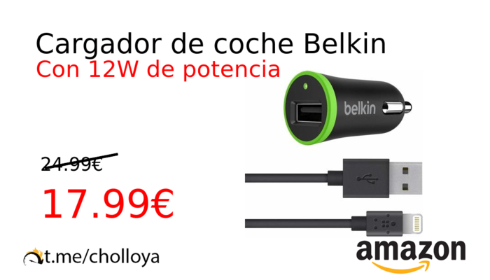 Cargador de coche Belkin